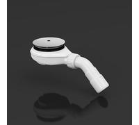 Mai & Mai Bonde de Douche Blanc Salle de Bain pour Receveur de Douche | Bonde de Bac à Douche, Bonde Douche Standard 90mm, Siphon Amovible, Diamètre Drain 45mm, Tuyau de Vidange, AL004