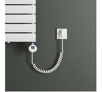 Mai & Mai Elément Chauffant pour Radiateur de Salle de Bain Accessoires pour Sèche-Serviettes Thermostat avec Ecran LCD 800W