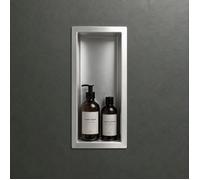 Mai & Mai Étagère Murale à Carreler pour Salle de Bain Chromé 15x30x8,3cm | Étagère de Douche Encastrée en Inox, Niche de Douche Rectangulaire, Niche Murale Encastrable, Serviteur de Douche, MBK01