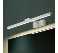 Mai & Mai Lampe Murale Miroir LED 4000K pour Salle de Bain Blanc 60cm | Lumière Miroir Moderne, Applique Rotative à 180°, IRC ＞ 80, Puissance 14W, Étanche et Antirouille, Desgin Strahlenschon