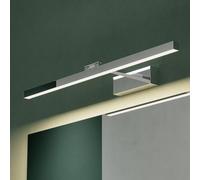 Mai & Mai Lampe Murale Miroir LED 4000K pour Salle de Bain Chrome 60cm | Lumière Miroir Moderne, Applique Rotative à 180°, IRC ＞ 80, Puissance 14W, Étanche et Antirouille, Desgin Strahlenschon