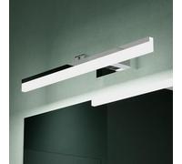 Mai & Mai Lampe Murale Miroir LED 6000K pour Salle de Bain Chrome 60cm | Lumière Miroir Moderne, Applique Rotative à 180°, IRC ＞ 80, Puissance 14W, Étanche et Antirouille, Desgin Luxaris