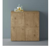 Mai & Mai Meuble de Rangement Buffet Commode Marron Clair 76cm