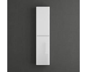 Mai & Mai Meuble de Salle de Bains Meuble Colonne de Rangement Murale Armoire Haute 35x20x150cm Blanc Lucca