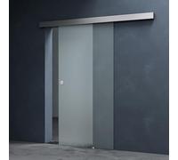 Mai & Mai Porte Coulissante Opaque, Poignée Ronde, 77,5x215cm | Verre de Sécurité ESG de 8mm, avec Système Softclose, Distance au Mur de 25mm, Ama TS12H-775