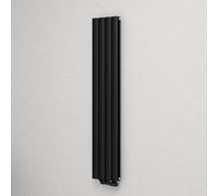 Mai & Mai Radiateur Vertical à Eau Chaude 160x31cm Gris Noir Double Couche | Fabriqué en Acier, Double Couche, Compatible avec Chauffage Central, Pour Salle de Bain