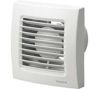 MAICO Ventilateur pour petites pièces avec grille intérieure ECA120VZ et minuterie galvanisée