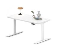MAIDeSITe Bureau réglable en hauteur 120 x 60 cm - Bureau électrique réglable en hauteur - 3 niveaux avec 2 moteurs économes en énergie - Station de travail stable et silencieuse - Capacité de charge