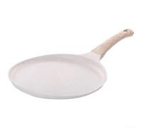 Maifan Stone Poêle à frire antiadhésive pour crêpes, crêpes, œufs et steaks, poêle en alliage d'aluminium avec chauffage uniforme, pour plaques à gaz et à induction (blanc, 20 cm)