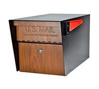 Mail Boss 7510 Boîte aux lettres de sécurité avec revêtement en poudre de grain de bois Noir