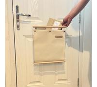 MAIL MORE Attrape-lettres pour porte d'entrée - Cage pour porte en verre UPVC, bois et métal - Cadre métallique - Crème
