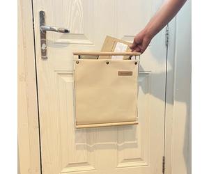 MAIL MORE Attrape-lettres pour porte d'entrée - Cage pour porte en verre UPVC, bois et métal - Cadre métallique - Crème