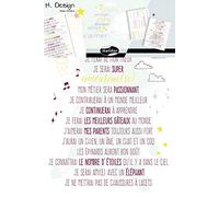 Maildor AD031O - Un sachet M Design 2 planches stickers muraux 34,5x49 cm, Quand je serai grand