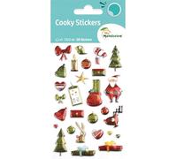 Maildor CY042Opack - GOMMETTES 3D Cooky - LOT DE 10 planches 12x8 cm - 280 stickers - NOËL TRADITIONNEL