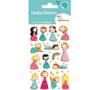 Maildor CY136Cpack - GOMMETTES 3D Cooky - LOT DE 10 planches 12x8 cm - 400 stickers - PRINCESSES