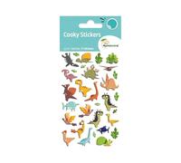 Maildor CY137Cpack - GOMMETTES 3D Cooky - LOT DE 10 planches 12x8 cm - 310 stickers - DINO