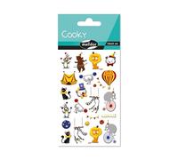 Maildor CY139Cpack - GOMMETTES 3D Cooky - LOT DE 10 planches 12x8 cm - 250 stickers - CIRQUE