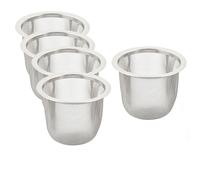 sourcingmap 5pcs Filtre Théière Maille Thé Infuseur Filtre Tisane Crépine Filet Thé Panier Passoire épice rondes en acier inoxydable 60mm Dia