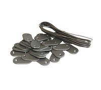 Maillestore Kit de Fixation Brise-Vue - Lot de 20 Kits (26 pastilles + 4m de Fil par kit) Gris Clair Lot de 20 Kits