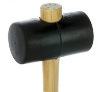Maillet caoutchouc noir tendre frêne 65mm MOB OUTILLAGE