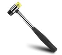 Maillet Caoutchouc,Petit Professionnel Maillets en Caoutchouc avec 2 Têtes Amovibles | Marteau Tapissier Anti-Rebond & Poignée Ergonomique | Pour Travail du Cuir, Menuiserie & Bricolage