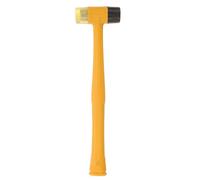 Maillet D'installation de Meubles en Plastique Jaune à Tête Ronde | Double Embout Démontable, Frappe Douce Protégeant les Surfaces Délicates, pour Assemblage Domestique, Cuir et Bijouterie