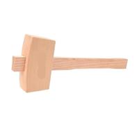 maillet en bois 1 pièce de marteau for la sculpture sur bois | Mini marteau en hêtre menuiserie marteau à tête ronde/carrée en bois massif(L-Square)