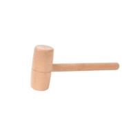 maillet en bois 1 pièce de marteau for la sculpture sur bois | Mini marteau en hêtre menuiserie marteau à tête ronde/carrée en bois massif(S-Round)
