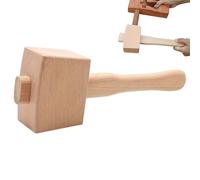 Maillet en bois de hêtre massif - Maillet de sculpture à main - Design équilibré - Marteau en bois de précision - Assemblage de meubles pour projets en bois de bricolage