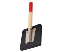 Maillet en Caoutchouc Noir à Manche Bois Antidérapant pour Carrelage | Surface Lisse, Prise Ergonomique, Fixation par Quatre Vis, pour Pavés et Travaux de Pose