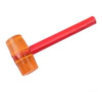 Maillet en caoutchouc rouge avec poignée en bois pour sol et pose de carrelage Design résistant aux chocs 28,5 cm (750)