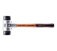 Maillet HALDER SIMPLEX Caoutchouc chargé avec boîtier en aluminium et manche en bois - D=50 mm - 3102.050