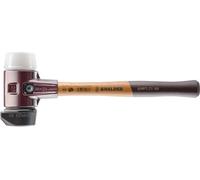 Maillet HALDER SIMPLEX Caoutchouc chargé, avec pied intégré / superplastique, avec boîtier en fonte malléable et manche en bois de haute qualité - D=80 mm - 3027.280