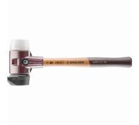 Maillet HALDER SIMPLEX Caoutchouc chargé, avec pied intégré / superplastique, avec boîtier en fonte malléable et manche en bois de haute qualité - D=60 mm - 3027.260