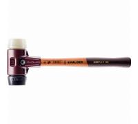 Maillet HALDER SIMPLEX Caoutchouc chargé / nylon avec boîtier en fonte malléable et manche en bois - D=60 mm - 3028.060