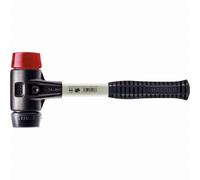 Maillet HALDER SIMPLEX Caoutchouc chargé / plastique avec boîtier en fonte malléable renforcée et manche en fibre de verre - D=40 mm - 3726.040