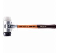Maillet HALDER SIMPLEX Caoutchouc chargé / superplastique avec boîtier en aluminium et manche en bois - D=60 mm - 3127.060