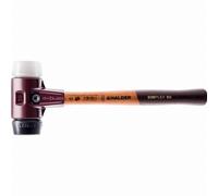 Maillet HALDER SIMPLEX Caoutchouc chargé / superplastique avec boîtier en fonte malléable et manche en bois - D=30 mm - 3027.030