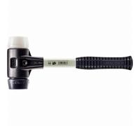 Maillet HALDER SIMPLEX Caoutchouc chargé / superplastique avec boîtier en fonte malléable renforcée et manche en fibre de verre - D=60 mm - 3727.060