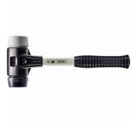 Maillet HALDER SIMPLEX caoutchouc chargé / TPE moyen avec boîtier en fonte malléable renforcée et manche en fibre de verre - D=60 mm - 3723.060