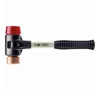 Maillet HALDER SIMPLEX Cuivre / plastique avec boîtier en fonte malléable renforcée et manche en fibre de verre - D=40 mm - 3746.040