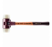 Maillet HALDER SIMPLEX Nylon avec boîtier en fonte malléable et manche en bois - D=80 mm - 3008.080