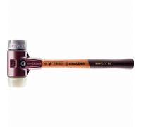 Maillet HALDER SIMPLEX nylon / métal doux, avec boîtier en fonte malléable et manche en bois de haute qualité - D=40 mm - 3089.040