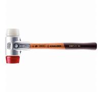 Maillet HALDER SIMPLEX Plastique / superplastique avec boîtier en aluminium et manche en bois - D=40 mm - 3167.040