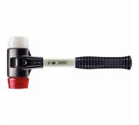 Maillet HALDER SIMPLEX Plastique / superplastique avec boîtier en fonte malléable renforcée et manche en fibre de verre - D=30 mm - 3767.030