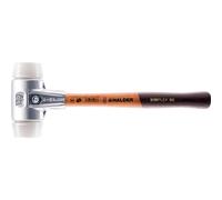 Maillet HALDER SIMPLEX Superplastique avec boîtier en aluminium et manche en bois - D=40 mm - 3107.040