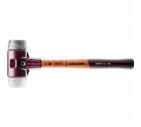 Maillet HALDER SIMPLEX Superplastique / métal doux avec boîtier en fonte malléable et manche en bois - D=80 mm - 3079.080