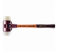 Maillet HALDER SIMPLEX Superplastique / nylon avec boîtier en fonte malléable et manche en bois - D=60 mm - 3078.060
