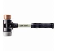 Maillet HALDER SIMPLEX TPE-mid / cuivre avec boîtier en fonte malléable renforcée et manche en fibre de verre - D=40 mm - 3734.040