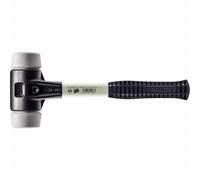 Maillet HALDER SIMPLEX TPE moyen avec boîtier en fonte malléable renforcée et manche en fibre de verre - D=80 mm - 3703.080